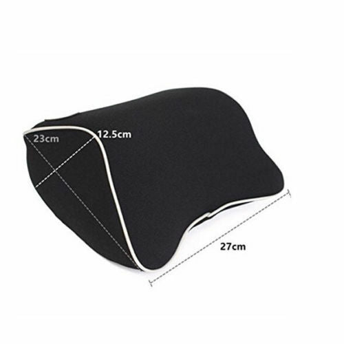 Car Head Neck Support Cushion for Seat Head Pad Memory Foam Black Pillow Mat