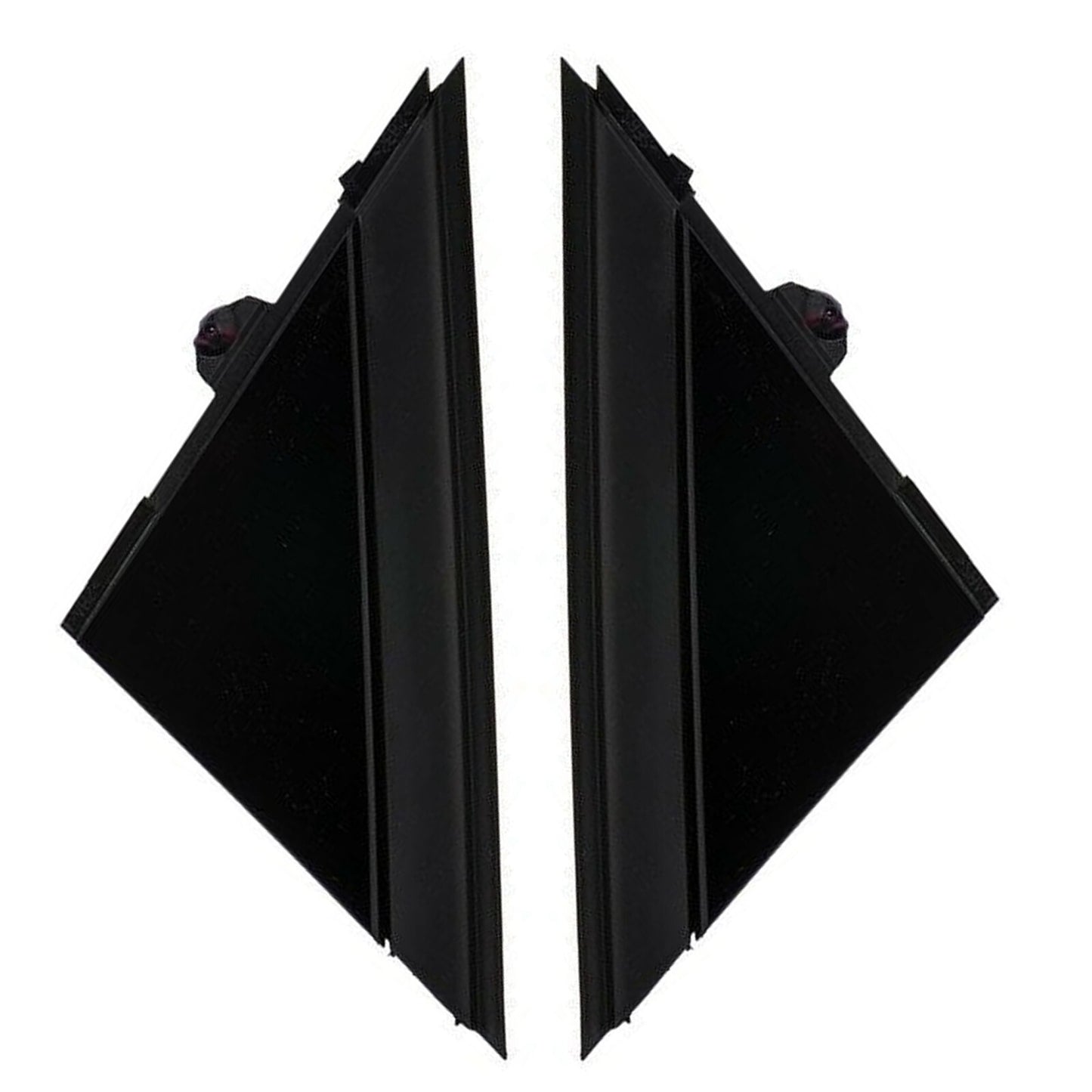 For 1SH16KX7AA for FIAT 500 Matte Black Left + Right Door Mirror Flag Cover Moldings