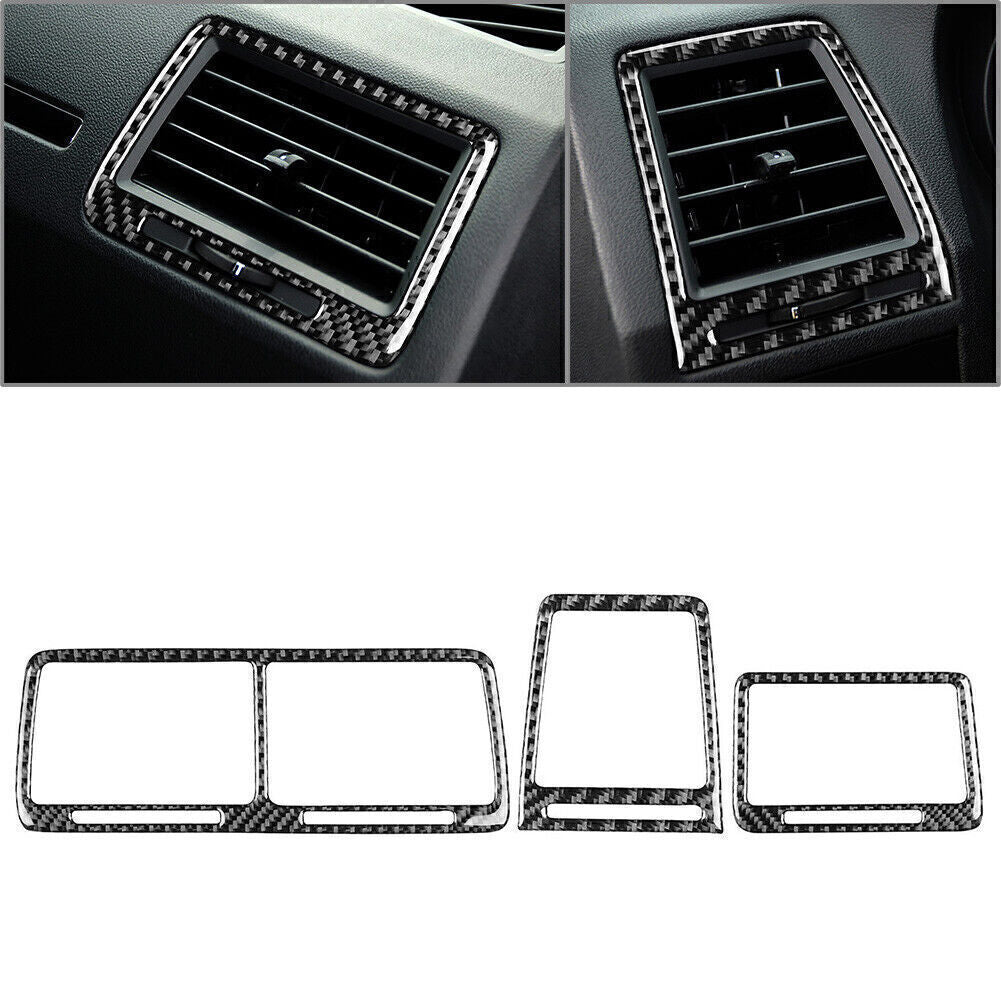 Carbon Fiber Interior Air Vent Outlet Cover Trim for Dodge for Challenger 2008-2014