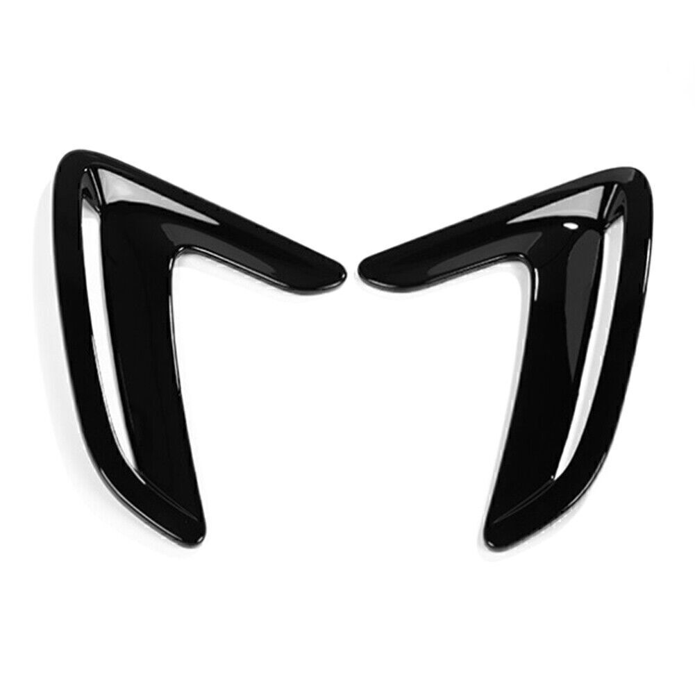 Black Side Body Marker Fender Air Wing Vent Trim for BMW 3 Series GT 2013-2017