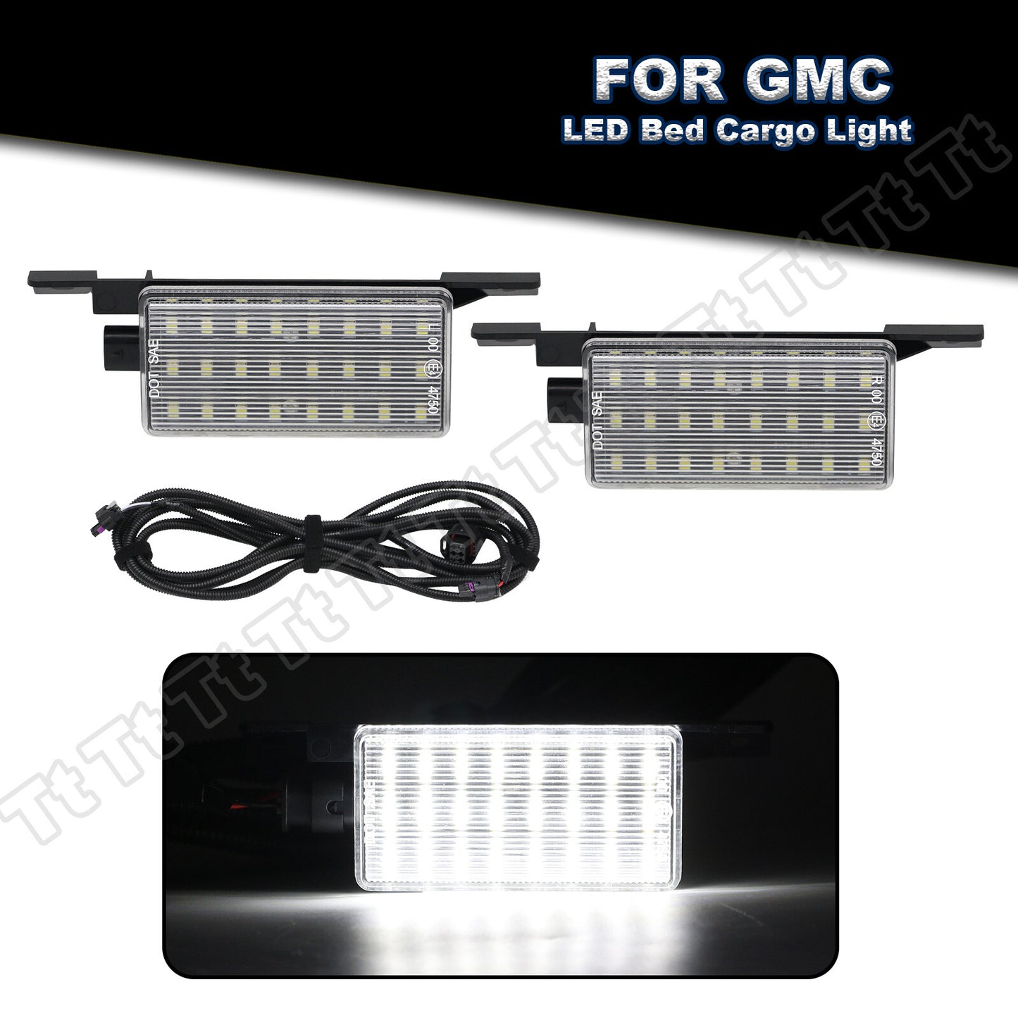 Suitable for 2016-19 for Chevrolet Silverado 1500 2500 LED Bed Lighting Kit + Wiring Harness