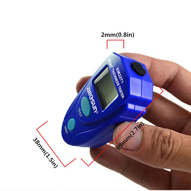LCD Coating Gauge Car Painting Thickness Tester Paint Meter Diagnostic Tool