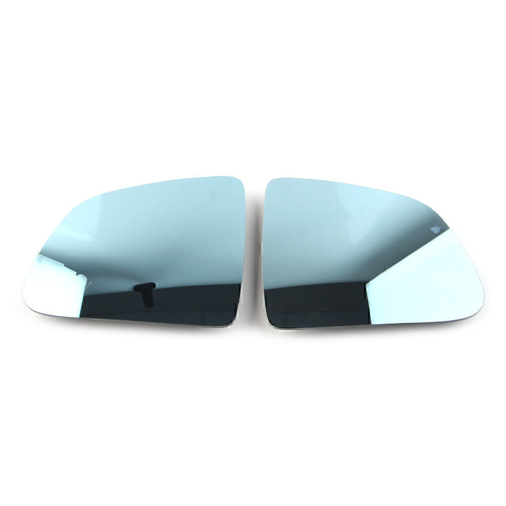 Blue lens heated and waterproof car rearview mirrors, left and right, suitable for Tesla models Y