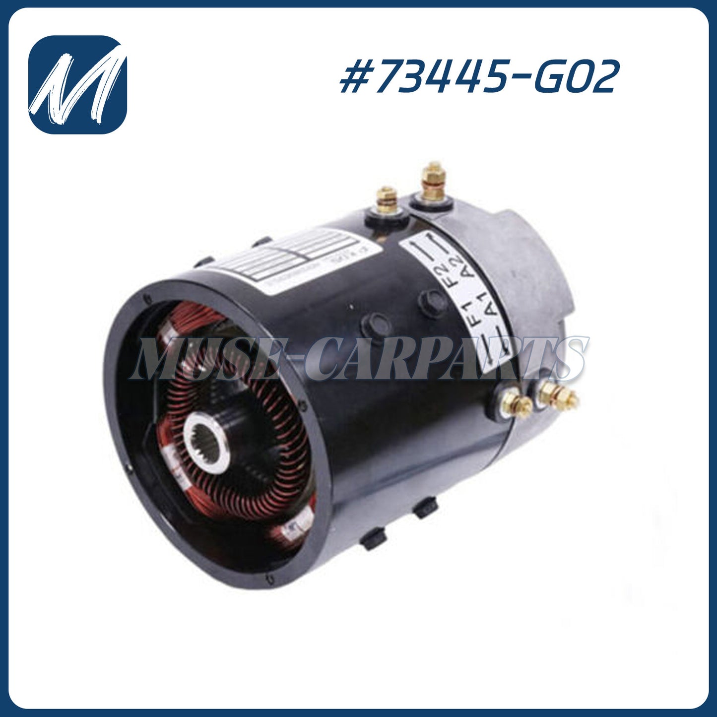 36/48V Electric Advanced Motor 73445-G02 DE2-4007 for EZGO TXT 4.45HP PDS/DCS
