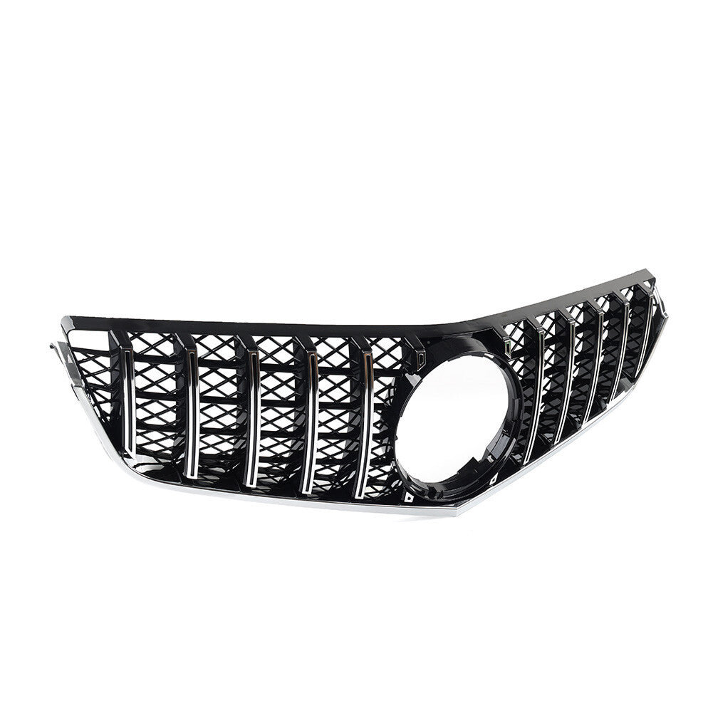 GTR Style Front Bumper Hood Radiator Grille Silver for Benz E Class W207 2009-13