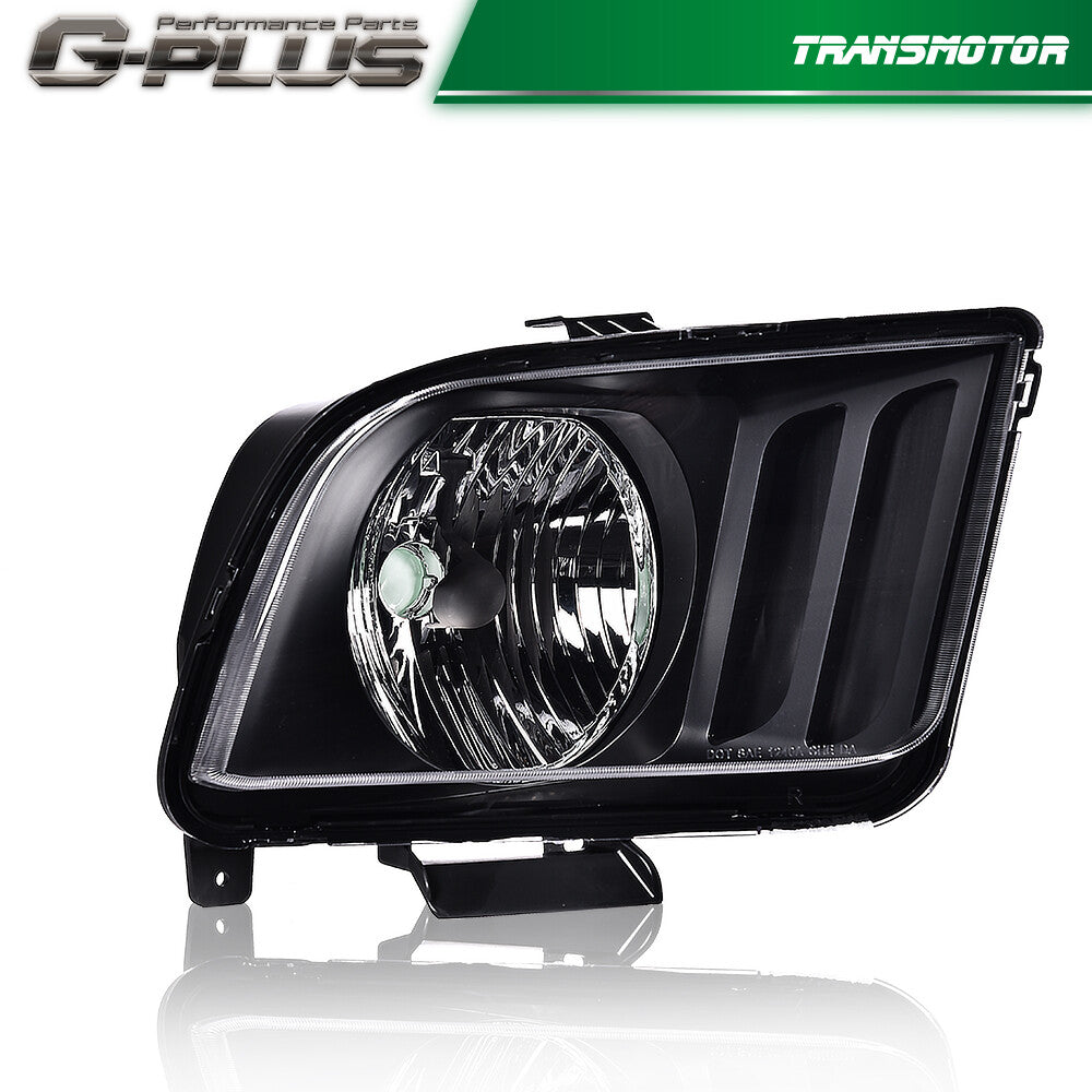 Suitable for 2005-2009 for Ford for Mustang,clear lens, black interior headlights, right-hand side