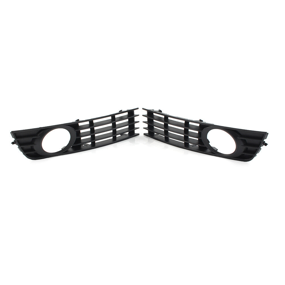 Front Bumper Fog Light Grille Cover Pair for Audi A4 B6 Sedan Model 2001-2005