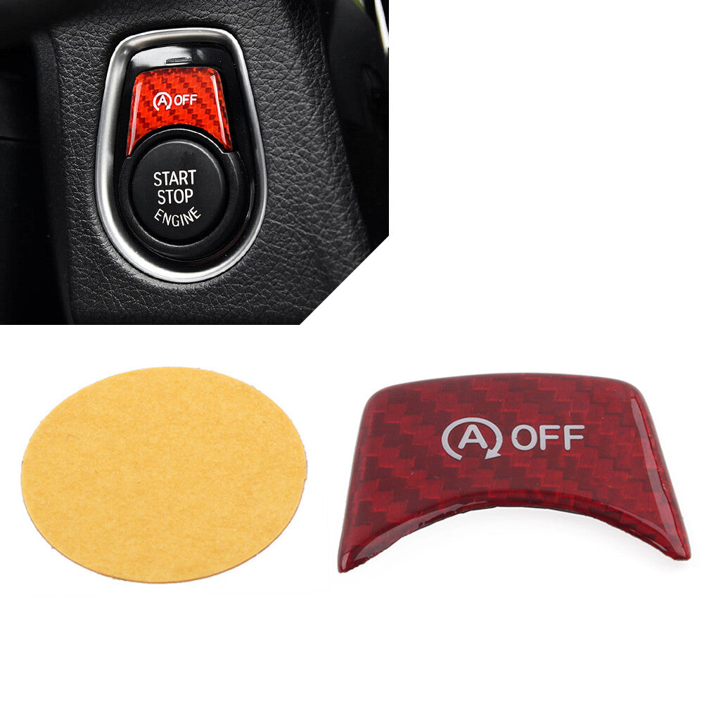 for BMW F20 F21 F22 F23 F30 F31 F32 Engine Start Ignition OFF Button Cover Red