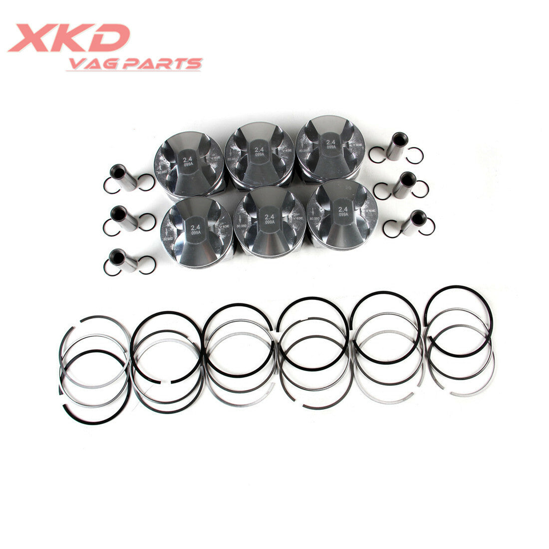 for AUDI for A6 BDW V6 2.4L Piston Ring Kit ¦µ 19mm 06E107065AR