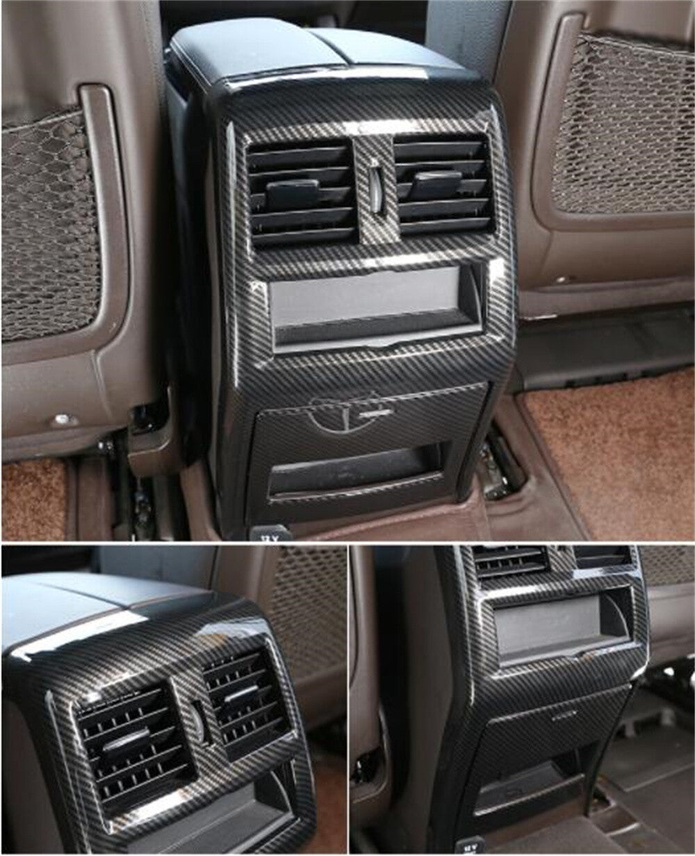 Carbon Fiber ABS Rear Air Vent Outlet Panel Cover for Benz GL GLE GLS ML 2013-19
