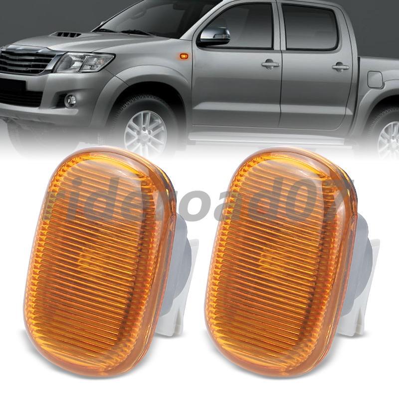 Yellow Side Marker Signal Lights Halogen Bulbs for Toyota Hilux Vigo 05-12