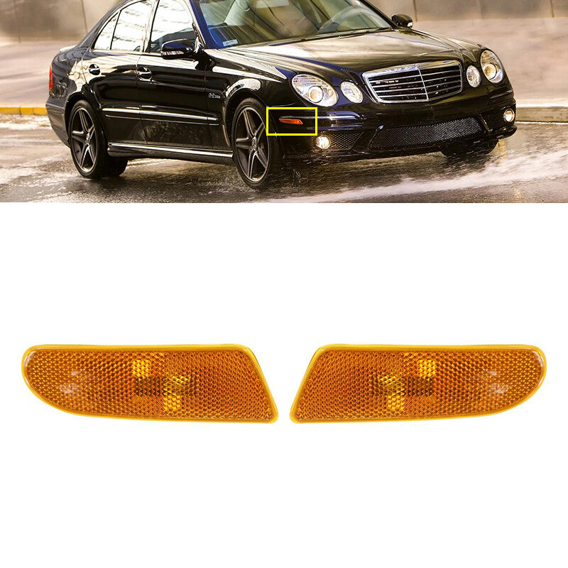 Pair Turn Signal Lamp Marker Light for Benz W211 E Class 2003-2009