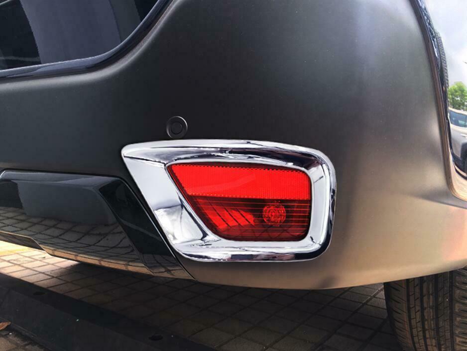 ABS Chrome Rear bumper Fog Light Lamp Trim Cover 2x for Subaru Outback 2020-2023