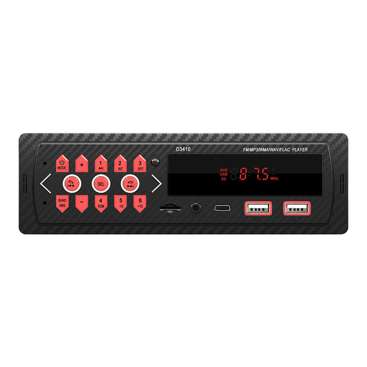 Single Din Car Stereo Radio Bluetooth MP3 Player In-dash Head Unit FM/USB/AUX