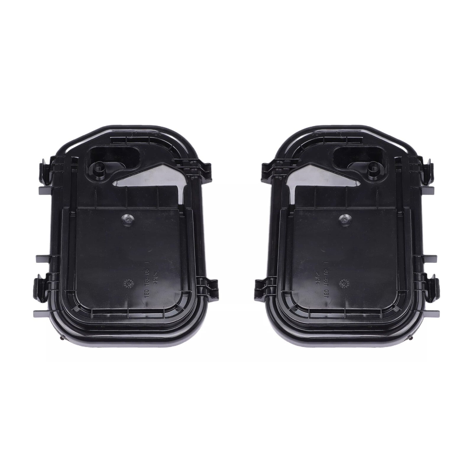 Pair LR Headlight Cover Cap Set For 2005-11 for Audi for A6 Quattro S6 4F0941158 Black