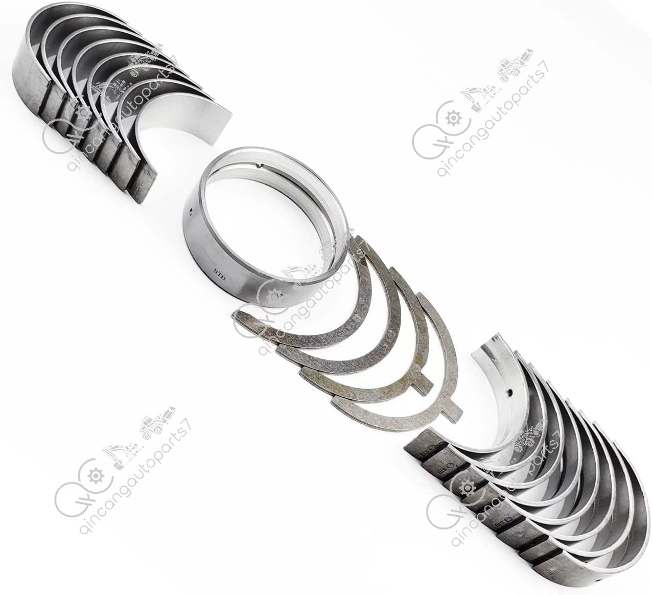Main+ConRod bearing+thrust washer+Piston Rings Fits for Mitsubishi S4F engine