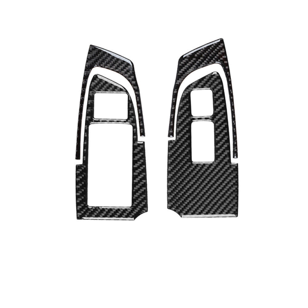 4x Carbon Fiber Interior Front Window Control Cover Trim for Acura TSX 2009-2014