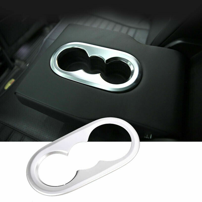 for Porsche for Cayenne 2019-2023 ABS Matte Rear Water Cup Holder Cover Trim Frame