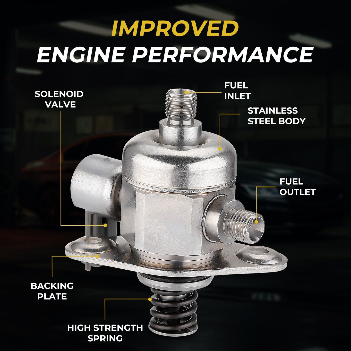 HM10010 High Pressure Fuel Pump for Buick Enclave for Chevy Traverse 3.6L 12614934