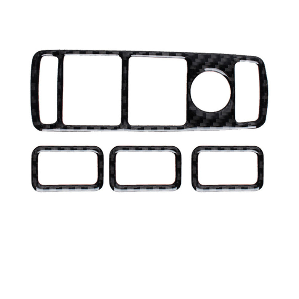 4 x carbon fiber window panel trim for Mercedes-Benz W204 2007-2014