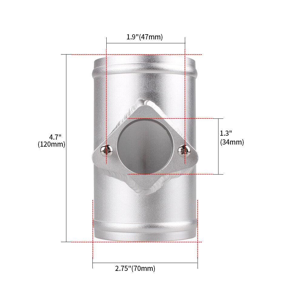 Air Flow Sensor Adapter Mount 2.75 70mm Aluminum for Volkswagen for Nissan for Cadillac