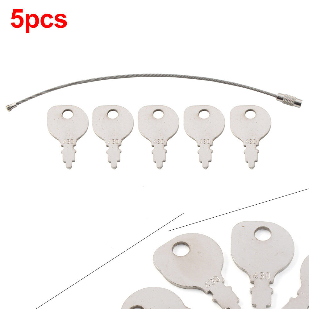 5¢ª 430-009 Ignition Starter Key Set of Keys  Key Ring Metal