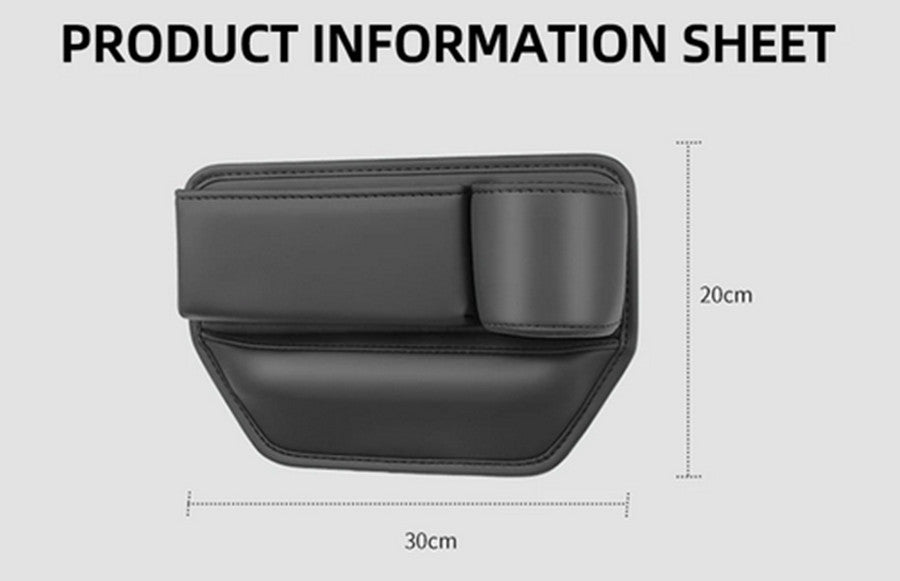 Car for Seat Catcher Gap Cup Holder Side Filler Storage Box Coin Collector Organizer