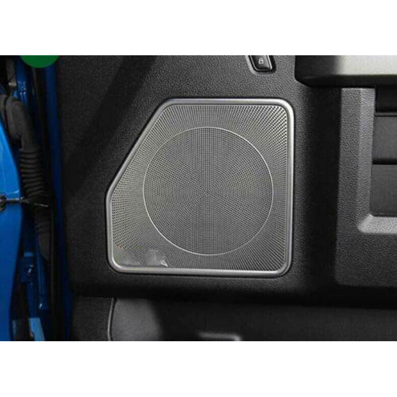 for Ford F150 F-150 2015-2020Silver Car Inner Door Speaker Horn Frame Cover Trim
