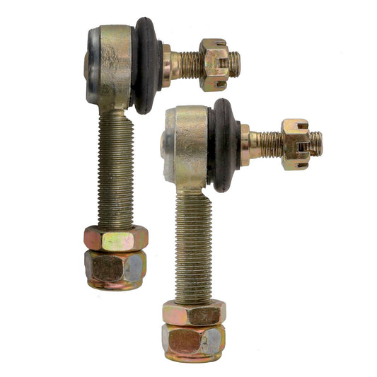 A pair of 10mm tie rod end ball joints are suitable for all-terrain vehicles, four-wheel go-karts, 50/70/90/110cc, 125cc, and 150cc models.
