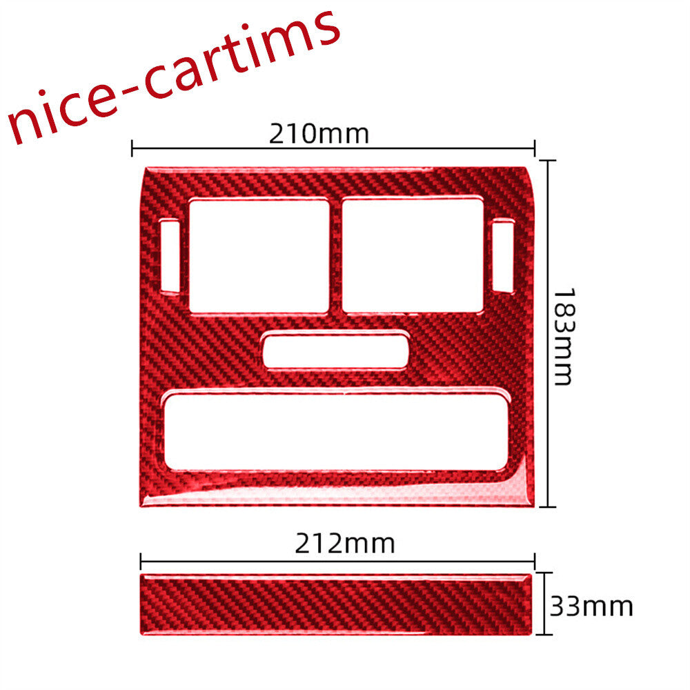 For LR for Range Rover Sport 2014-17Red Carbon Fiber Rear Air Vent Outlet Panel Trim