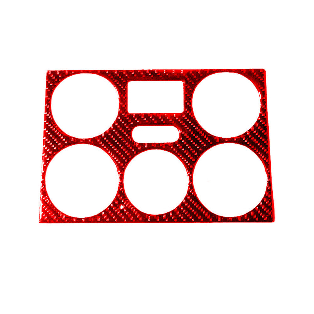 Carbon Fiber Climate Control Panel Cover Trim for Suzuki Grand Vitara 06-09 Red