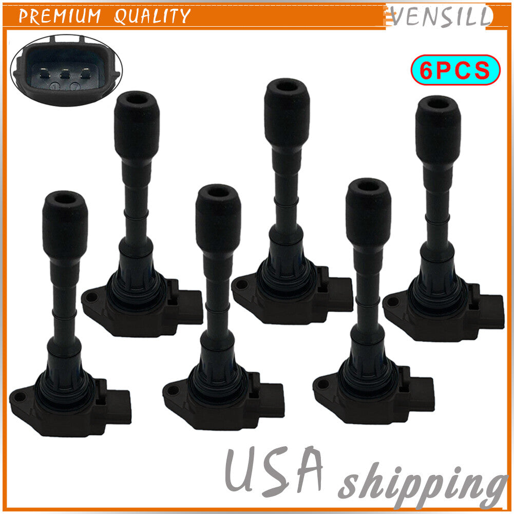 6Pcs Ignition Coil for Nissan 370Z for Infiniti FX37 FX50 G37 M37 Q60 Q70 QX70 3.7L
