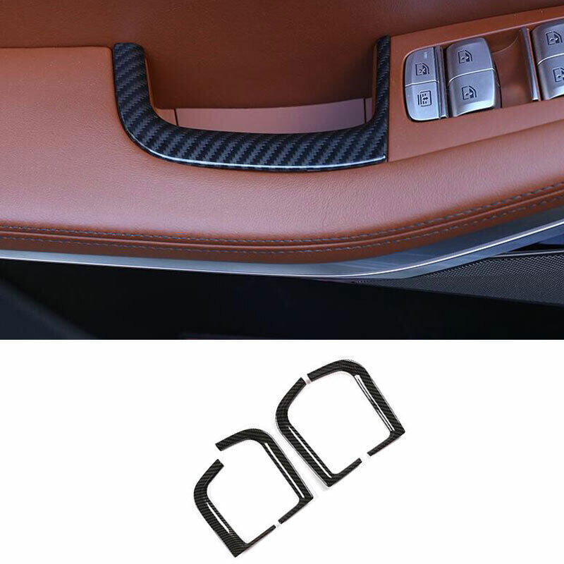 for BMW X5 G05 2019-2023 ABS Carbon Fiber Inner Door Box Frame Cover Decoration