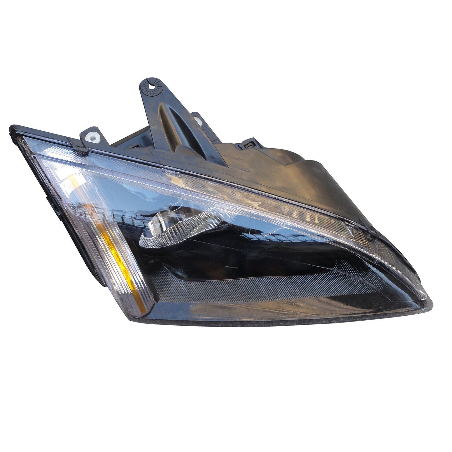 RIGHT PASSENGER SIDE HEADLIGHT HEAD LAMP LIGHT BLACK for Ford Focus 2005-2008