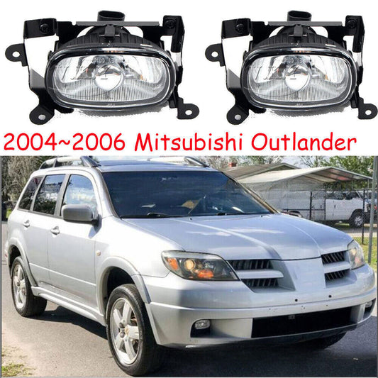 for Mitsubishi Outlander 2004-2006 Clear Lens Pair Front Bumper Fog Light Lamps