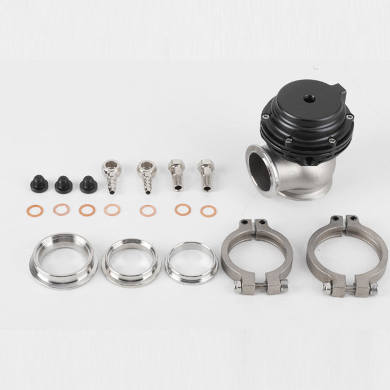 Black 38mm external turbine Wastegate V-band flange 22PSI for manifold universal application.