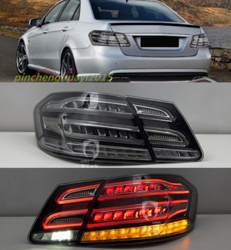 for Benz E-Class W212 2009 - 13 Passenger + Driver Rear Lights Smoke Black