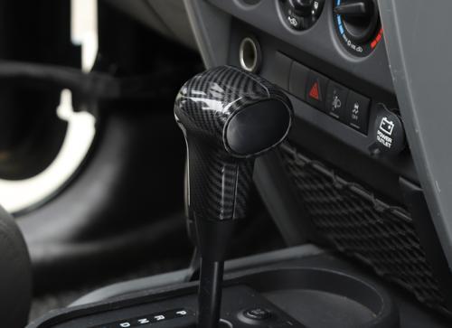 Fit for Jeep for Wrangler JK 2007-2010 ABS Carbon Fiber Console Gear Shift Knob Trim