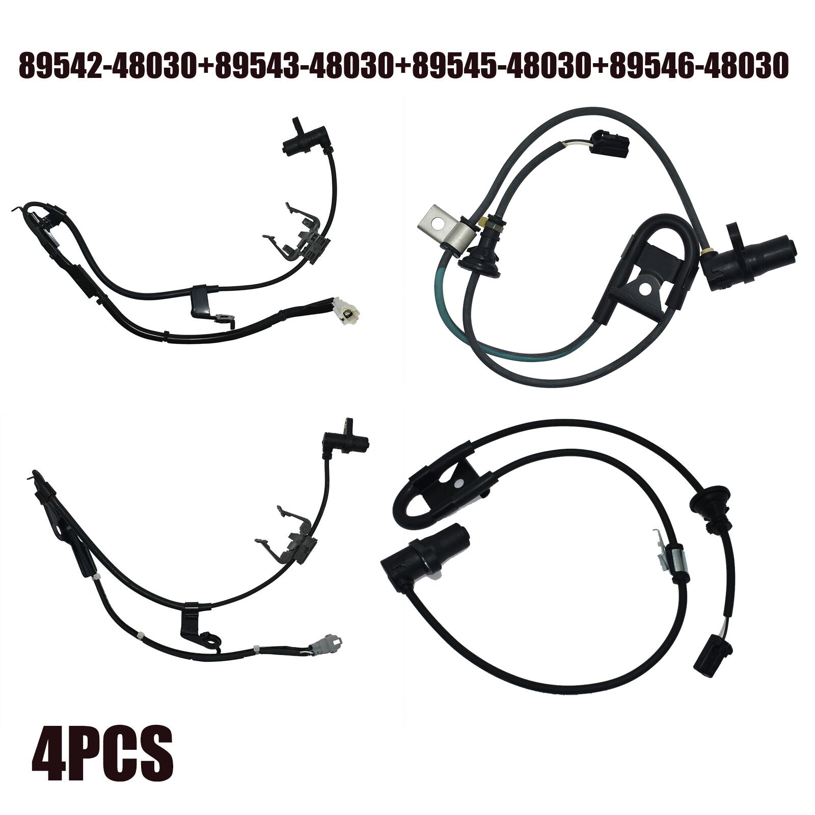 4X ABS Wheel Speed Sensor for Toyota Highlander for Lexus RX330 RX400h