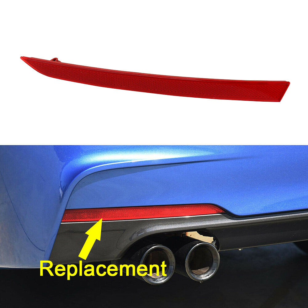 Bumper Marker Reflector Red Left Rear Fit for BMW 3-Series F30 F31 M Sport 328i 335i