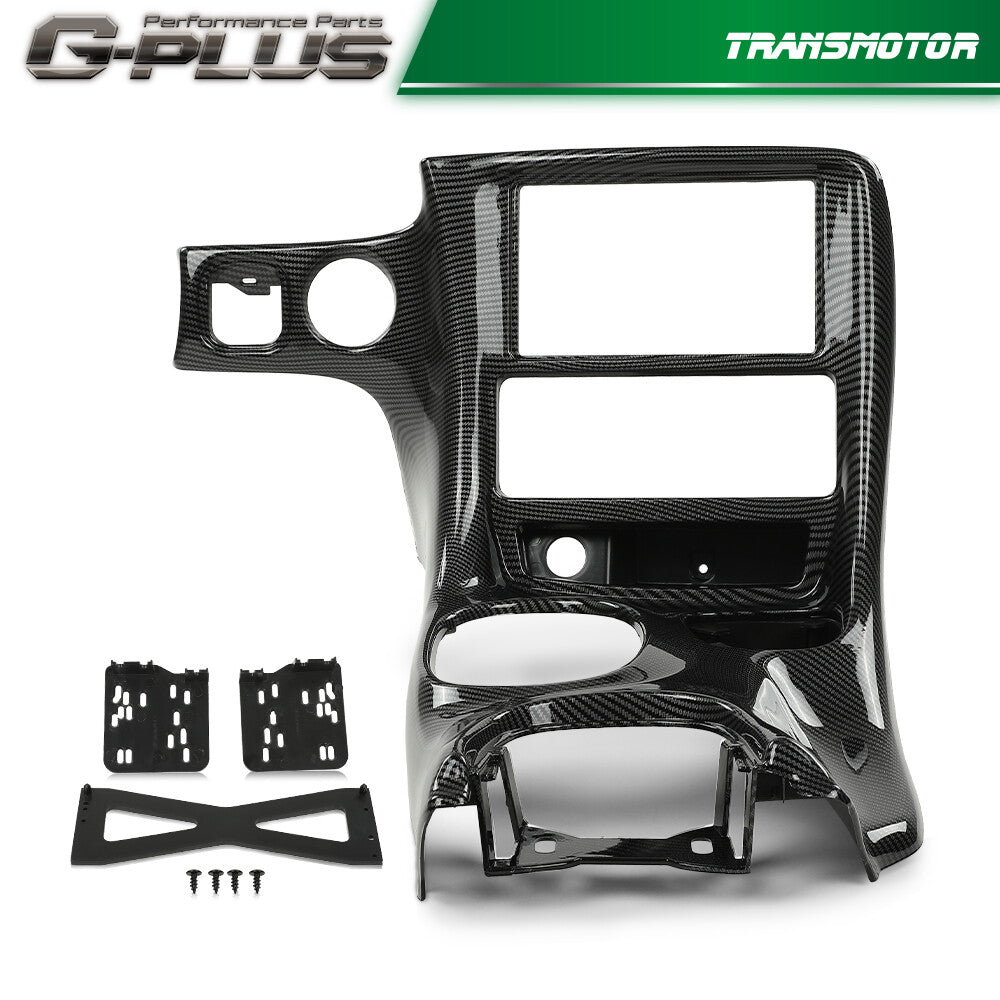 Fits 97-04 for Corvette C5 Dual Din Radio Center Dashboard Kit Carbon Exterior