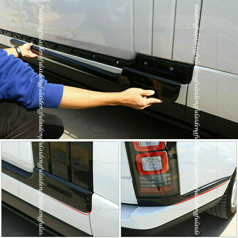 6P Glossy Black Door Side Trim Strips Replace for Range Rover Vogue L405 2013-21