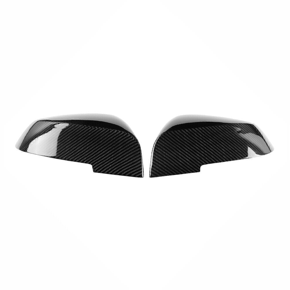Black Carbon Fiber Side Mirror Covers Fit for BMW E84 F20 F22 F30 F32