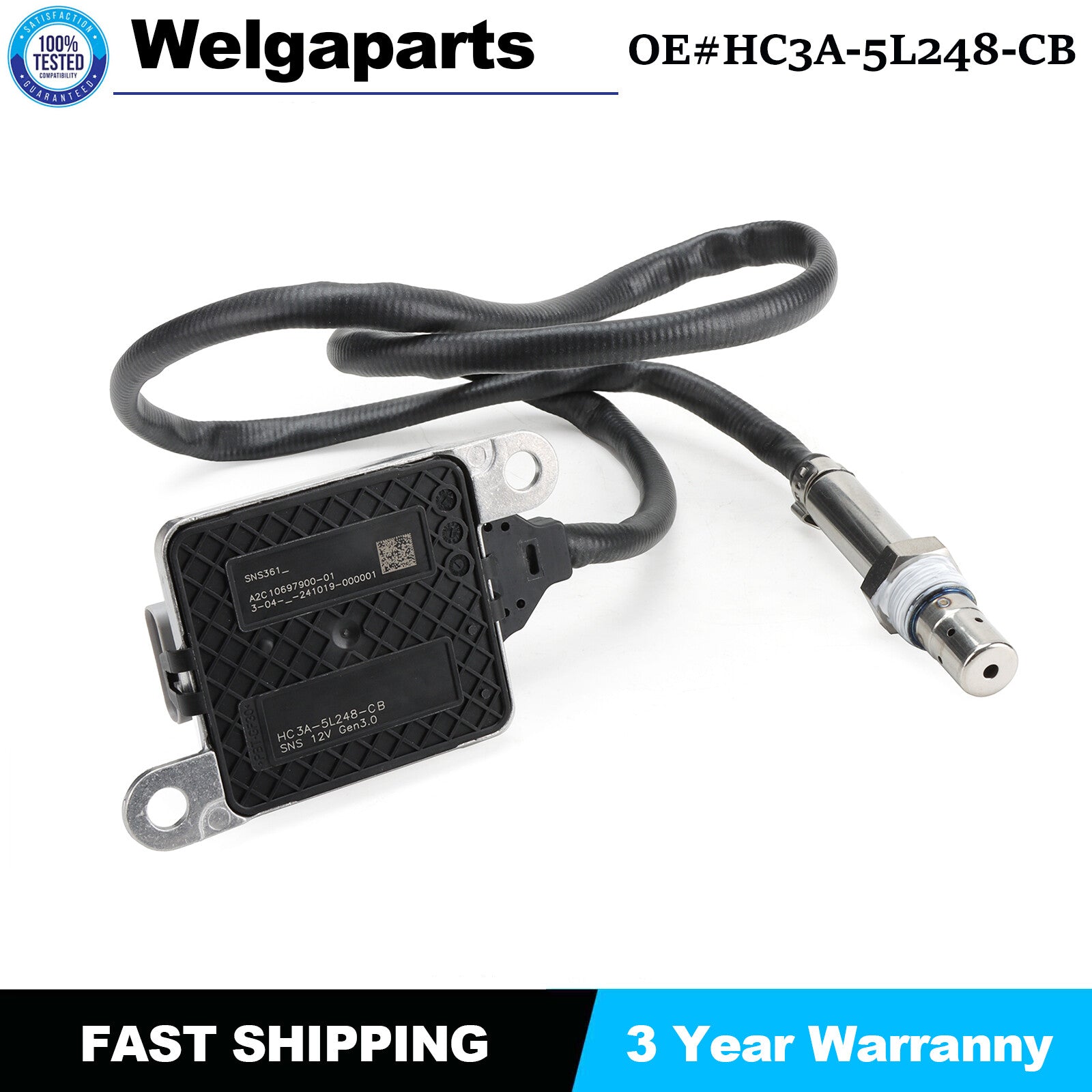 1X HC3A5L248CB For 2017-2019 for Ford F-250 for Ford F-350 6.7L HC3A-5L248-CB NOX Sensor