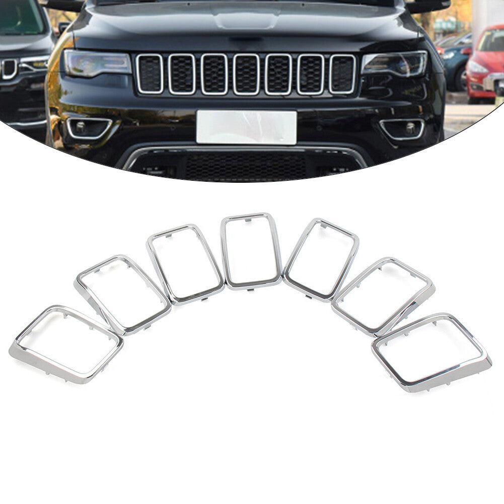Front Grille Cover Ring setzt Rahmen Trim Kit f¨¹r for Jeep Grand Cherokee 2017-2021