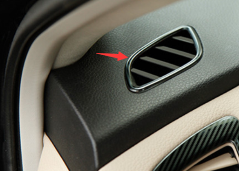 for Nissan Teana Altima 2013-18 Carbon Fiber Dashboard L&R Air Outlet Vent Trim