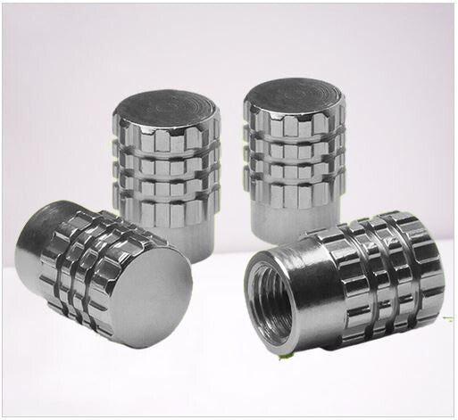 4-Piece Silver RT046 Car Tire Valve Cover Stem Cover Valve Dust Cover for Dodge