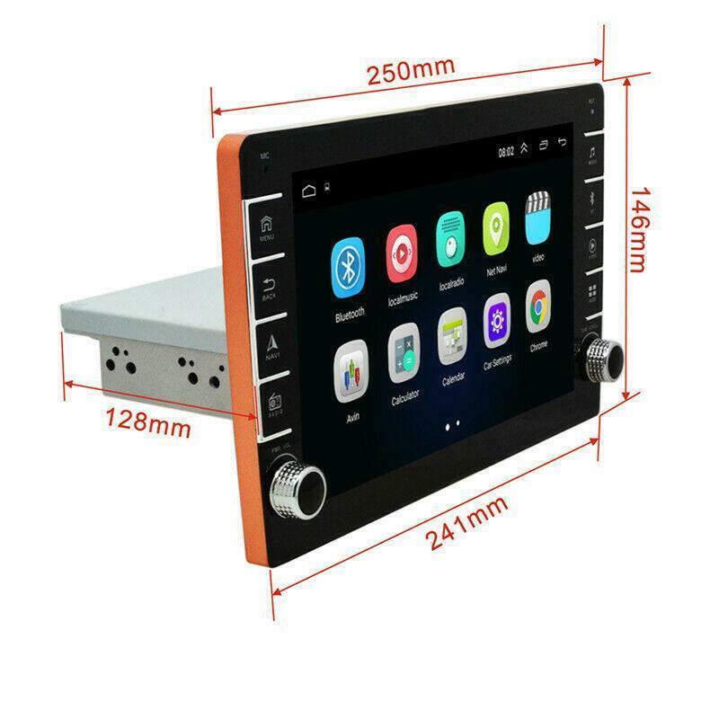 9in Android Car Stereo FM/AM Radio Receiver Button Knob GPS Navigation Bluetooth