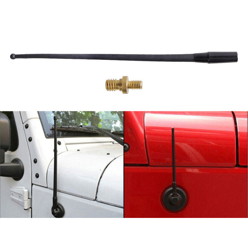 13-inch antenna reflector flexible rubber suitable for Jeep for Wrangler JK JKU JL 2007-2017