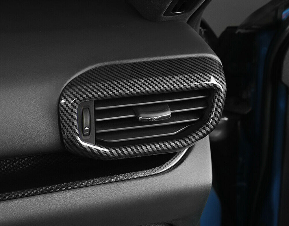 for Ford Explorer 2020-2022 ABS Carbon Fiber Dash Air Vent Outlet Cover Trim
